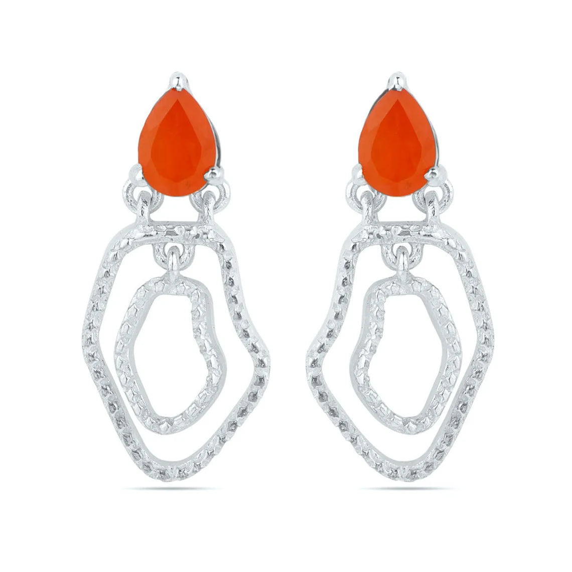 Sterling Silver Amethyst Earrings - Carnelian Earring - Blue Topaz Earrings - Smoky Quartz Earrings - Garnet Rhodolite Earrings - Green Peridot Designer Earrings