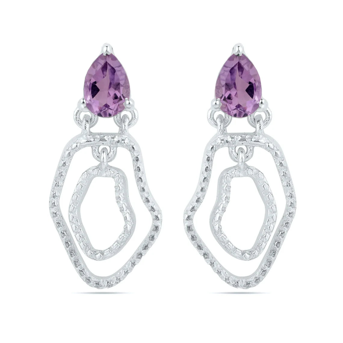 Sterling Silver Amethyst Earrings - Carnelian Earring - Blue Topaz Earrings - Smoky Quartz Earrings - Garnet Rhodolite Earrings - Green Peridot Designer Earrings