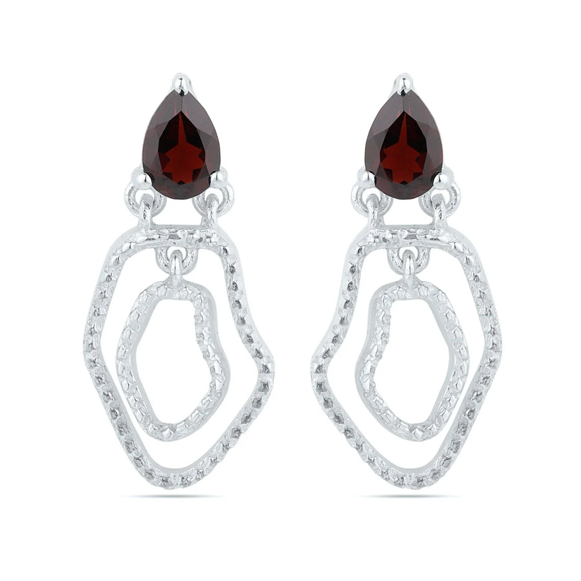 Sterling Silver Amethyst Earrings - Carnelian Earring - Blue Topaz Earrings - Smoky Quartz Earrings - Garnet Rhodolite Earrings - Green Peridot Designer Earrings