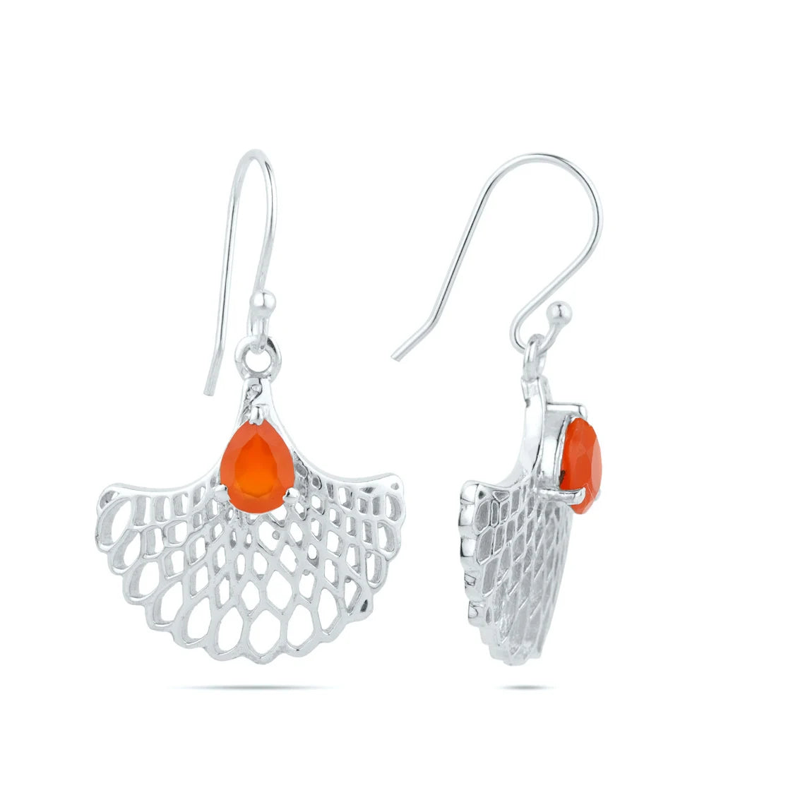 Carnelian Gemstone Earrings 925 Sterling Silver carnelian Earrings, drop dangle earrings