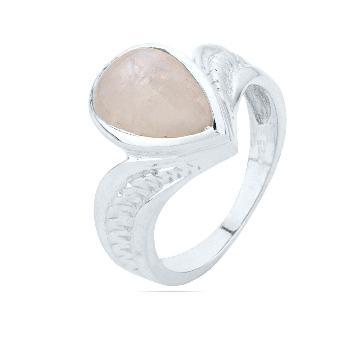 Moonstone Ring, Sterling Silver Ring, Natural Moonstone Gemstone Ring, Dainty Ring, Silver Ring, Casual Wear Ring, Beautiful Ring, Wife Gift