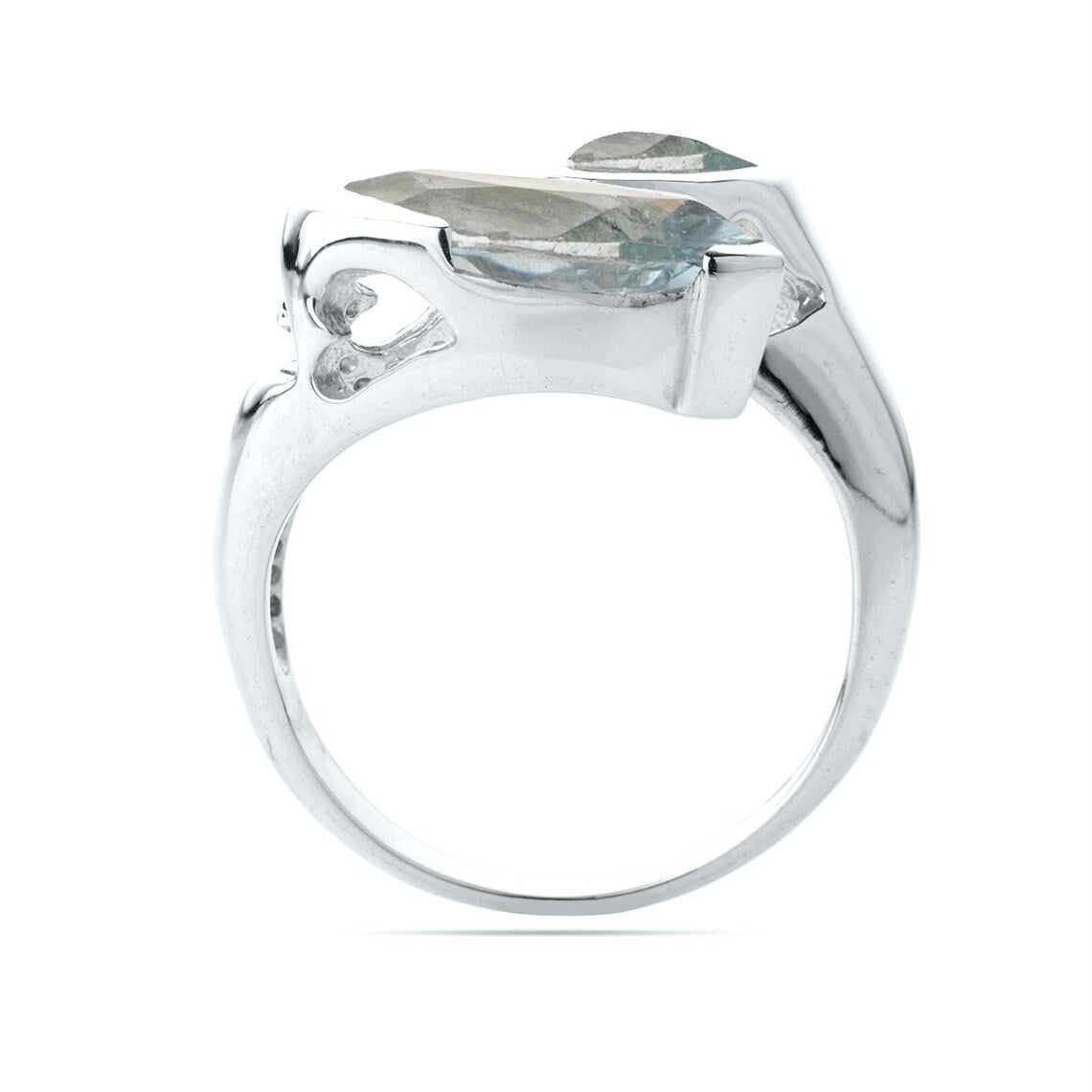 Natural Blue Topaz Ring-Marquise Gemstone Ring-Sterling Silver Engagement Ring-Gift For Her-November Birthstone Ring-Wedding Gemstone Ring