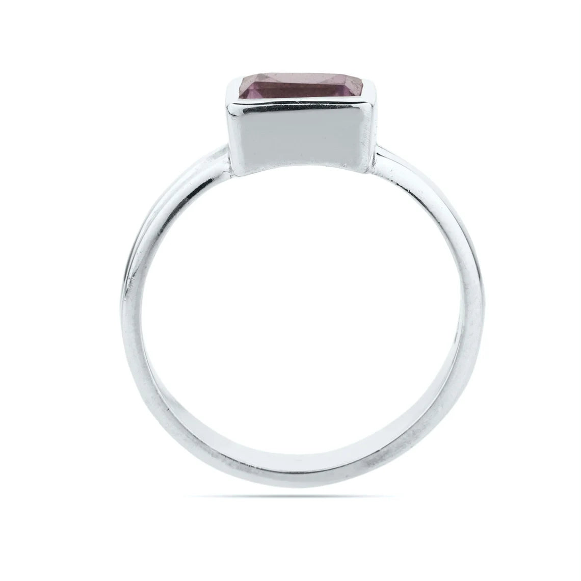 Natural Amethyst Gemstone Ring - 925 Sterling Silver Ring - Size 5 To 12 US - February Birthstone Ring - Trendy Ring - Amethyst Ring