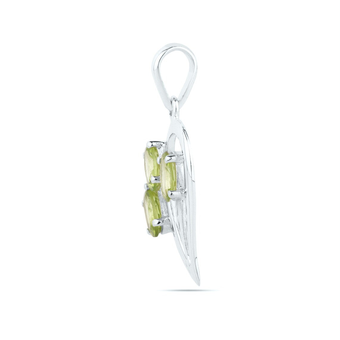 925 Sterling Silver Peridot Pendant
