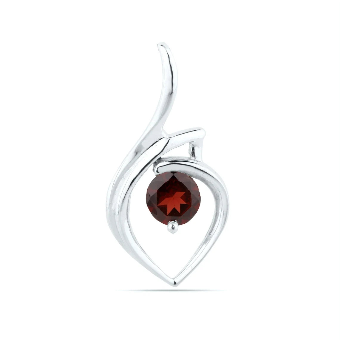 Natural Garnet Pendant, 925 Silver,January Birthstone, Cocktail Pendant, Attractive Pendant,January Birthday Pendant,Red Stone Color Pendant