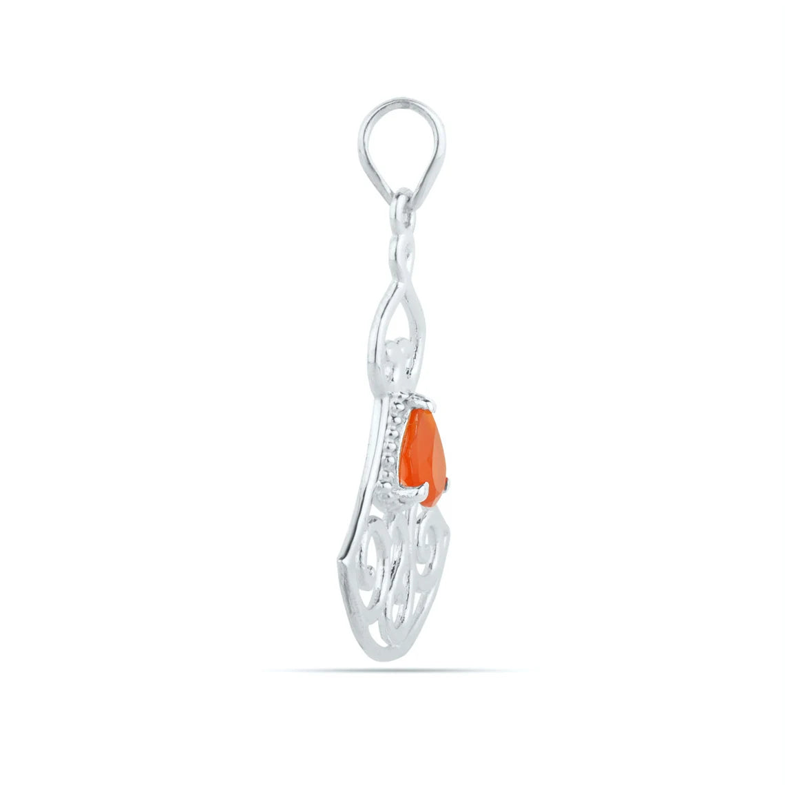 Carnelian Pendant, Carnelian, Minimalist Style Pendant, Carnelian for Courage, Carnelian Healing, Genuine Carnelian Necklace