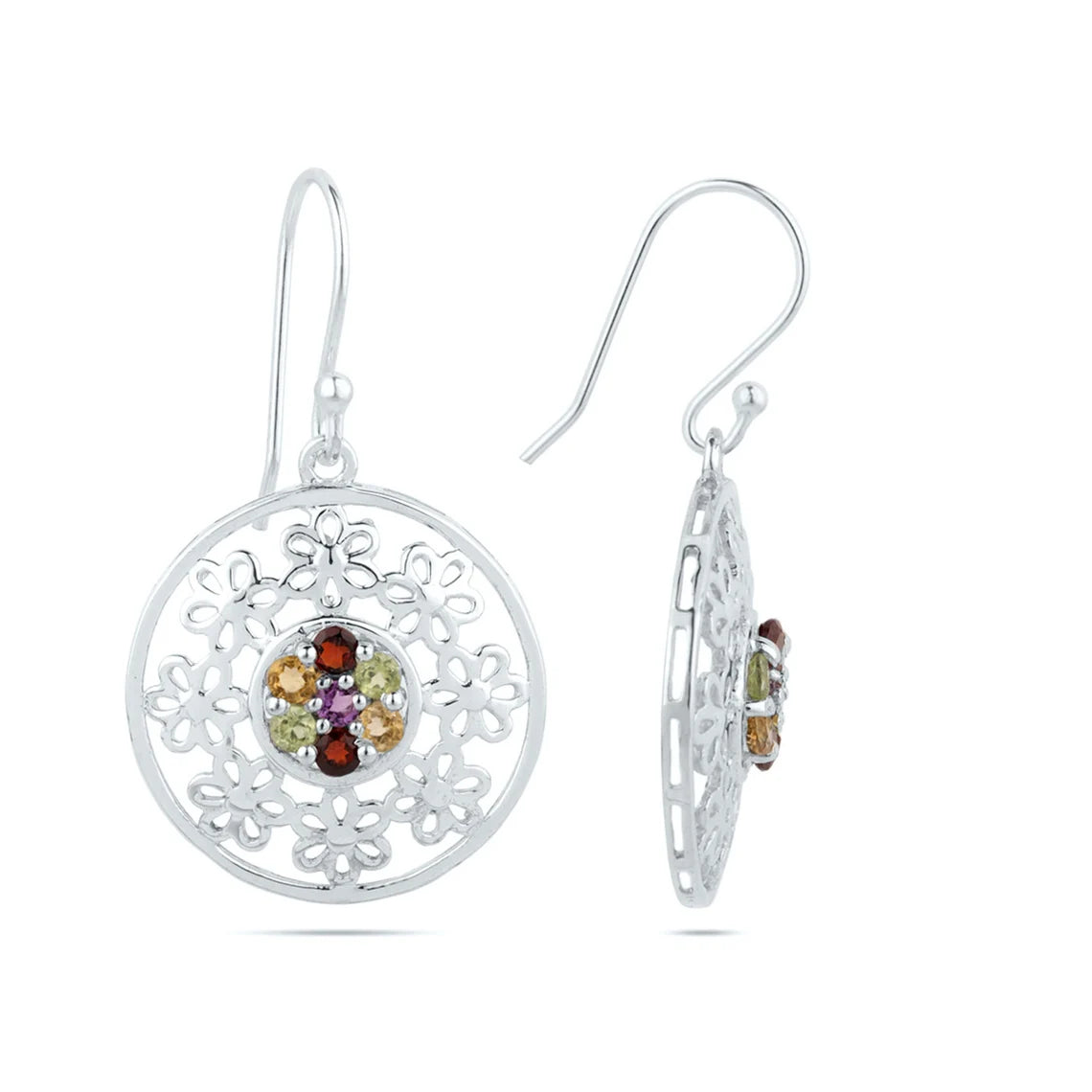 GARNET PERIDOT AMETHYST Earrings 925 Sterling Citrine Earrings | Birthstone Collection | Multiple Variations | Gift Accessories