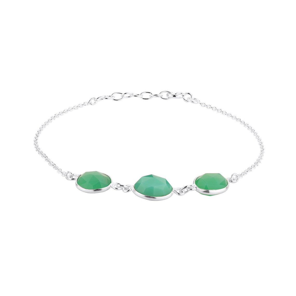 Chryso Onyx Bracelet Handmade 925 Sterling Solid Silver Bracelet