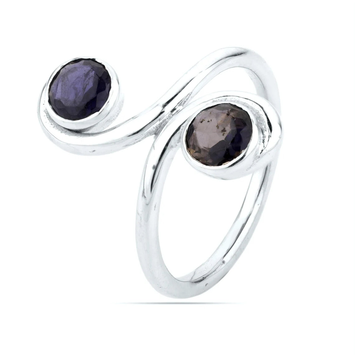 Iolite Ring Natural Gemstone 925 Sterling Silver Handmade Ring Anniversary Engagement Ring Gift For Her Big Stone Ring Christmas Gift