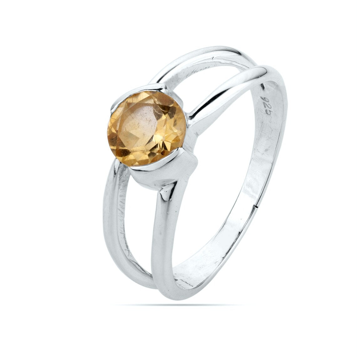 red garnet ring natural red gemstone ring round cut silver engagement ring anniversary gift January birthstone ring