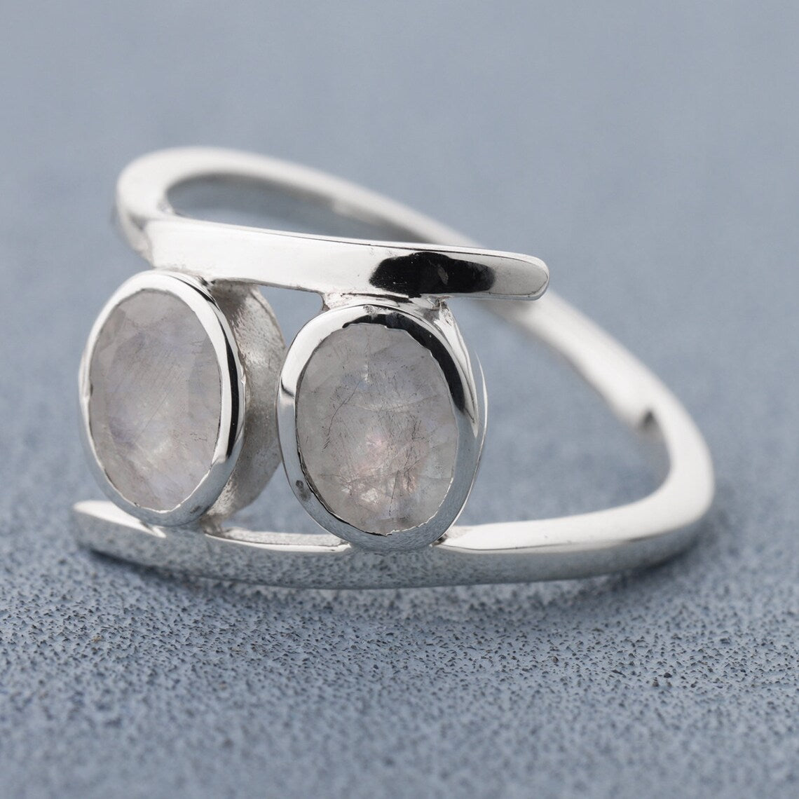 925 Sterling Silver - Choose any - Blue Topaz - Citrine - Amethyst - Garnet - Moonstone - iolite - Ring Jewelry