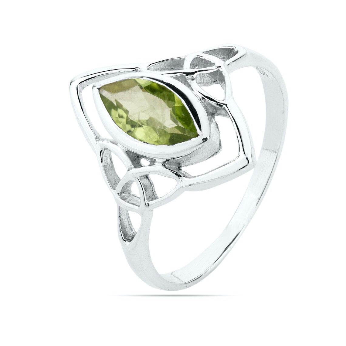 Sterling Silver Peridot, Citrine, Garnet, Blue Topaz Ring Multi Gemstone Ring Marquise Ring Garnet Ring Blue Topaz Ring Citrine Peridot Ring