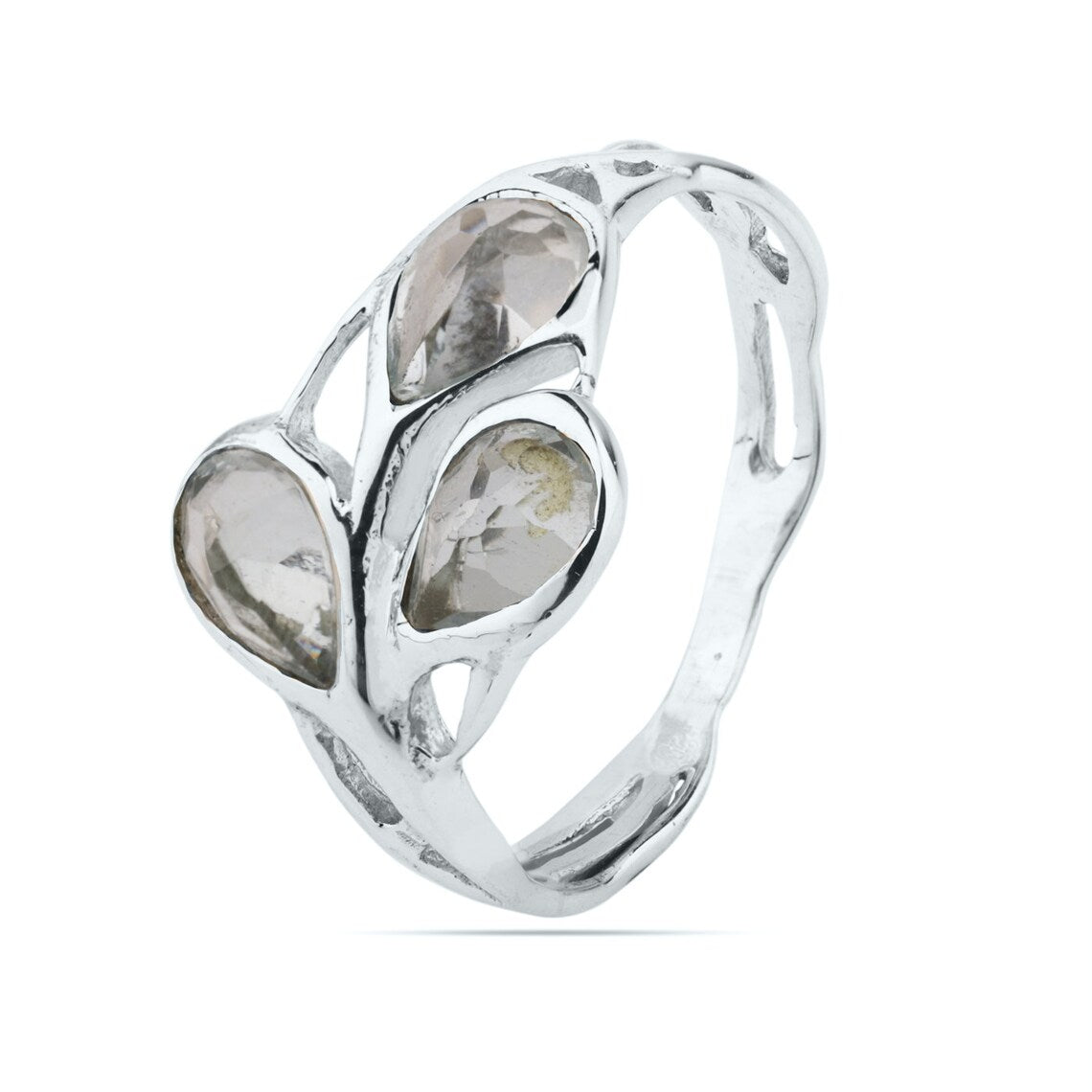 Blue Topaz Ring, Gemstone Silver Ring, 925 Silver Rings, Pear Topaz Ring, Topaz Ring, Women Rings, Blue Topaz Silver Ring