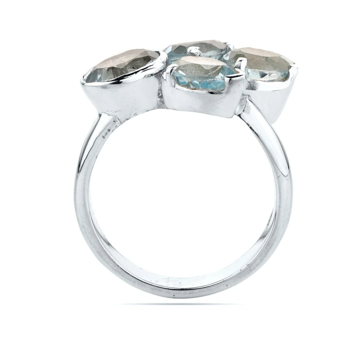 Blue Topaz ring,solid 925 sterling silver ring,Promise Ring,Gift For Girl Friend,