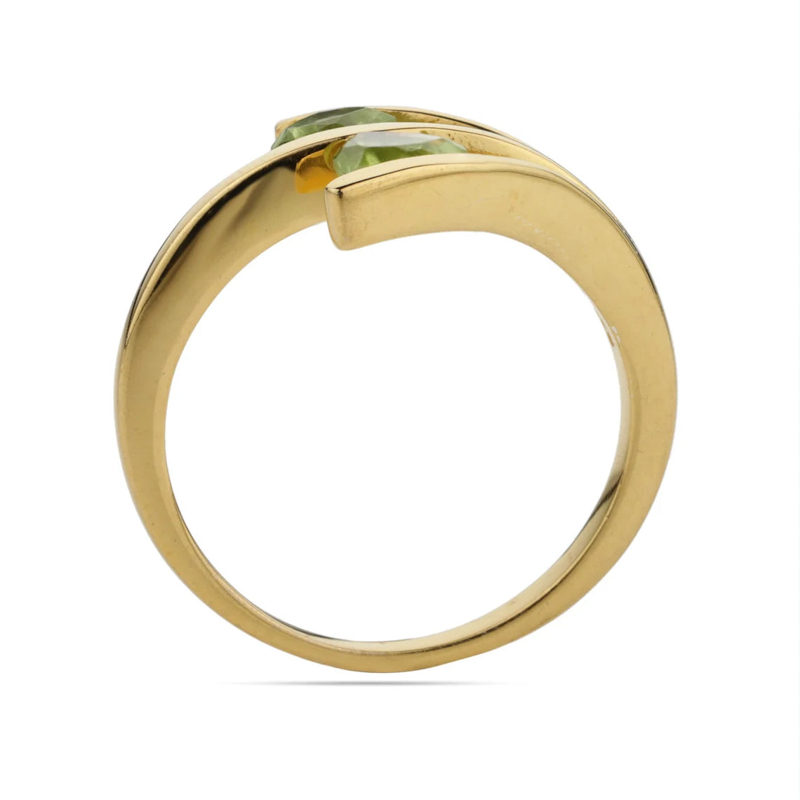 Iolite Trillion Gold Ring, 18K Gold Plated Ring, Iolite Gemstone Ring, Natural iolite silver Ring, Minimalist Ring, Gifts for Her