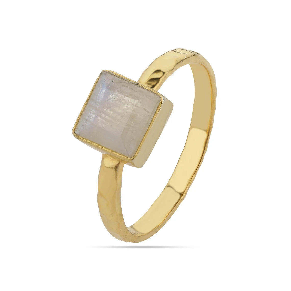 925 Sterling Silver Rainbow Moonstone Ring