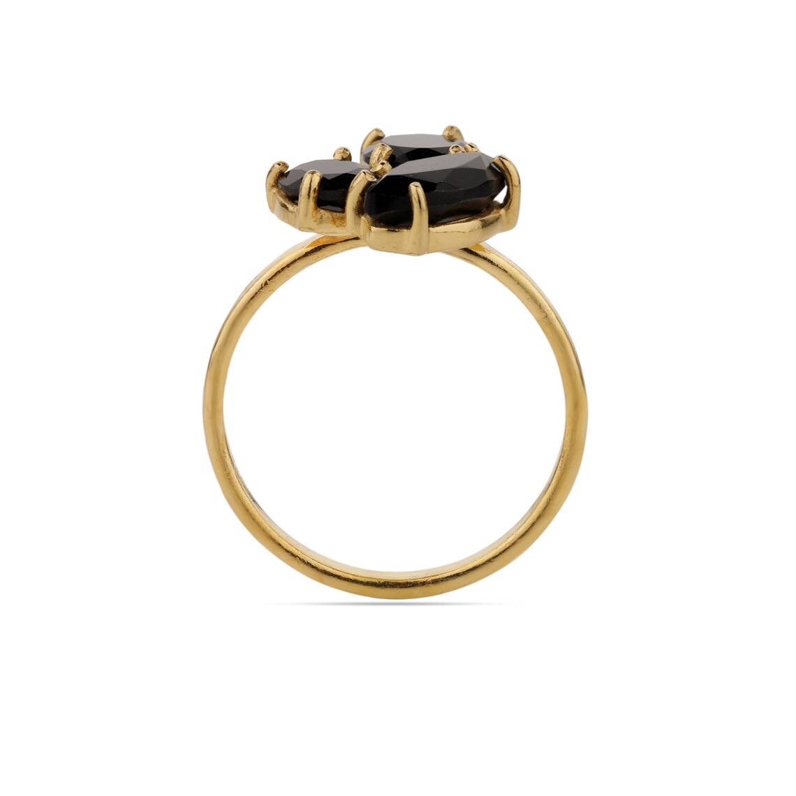 925 Sterling Silver Ring with Black Onyx Stone