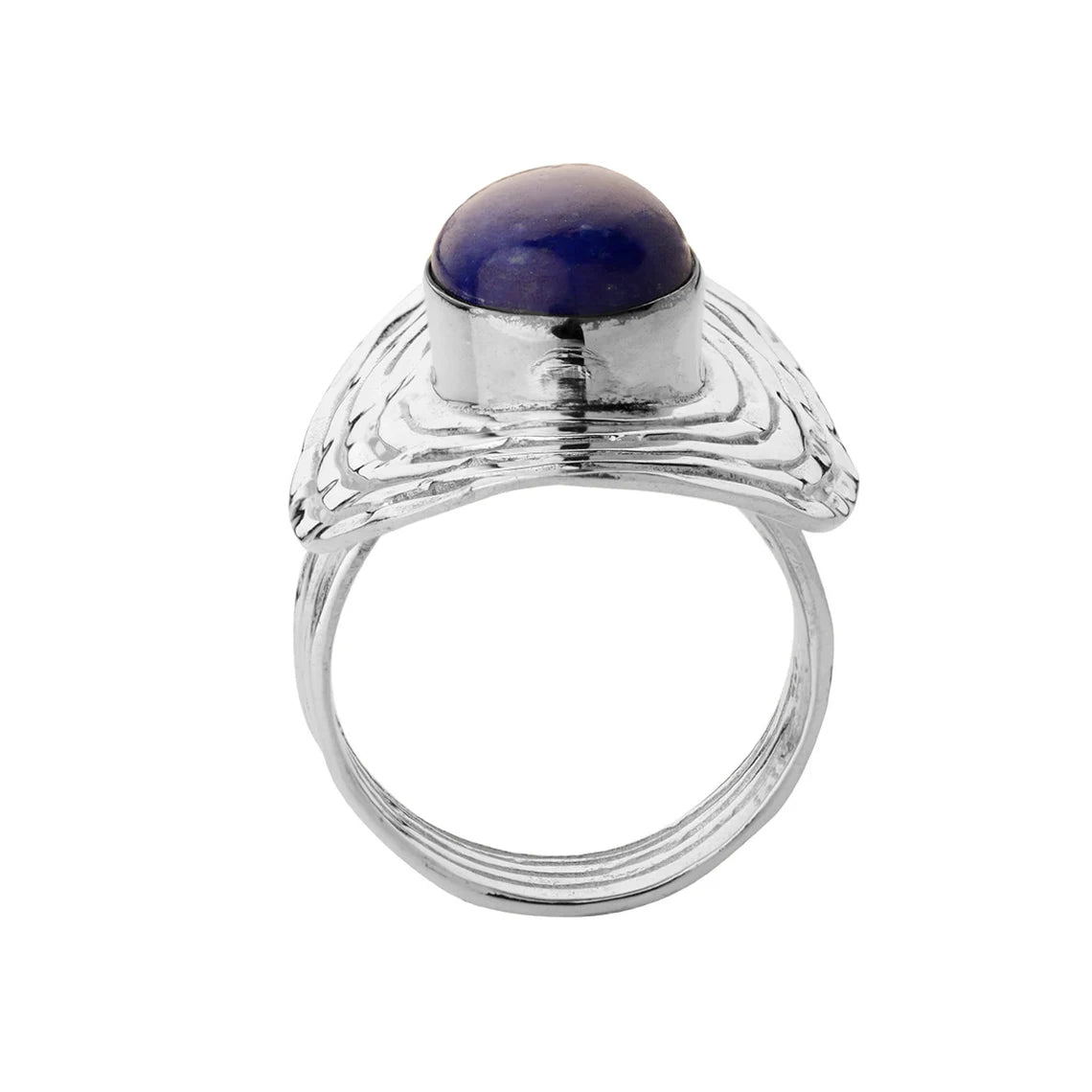 Blue gemstone rings Girlfriend gifts for women Lapis lazuli jewelry rings Delicate ring Boho rings Birthday gift for her