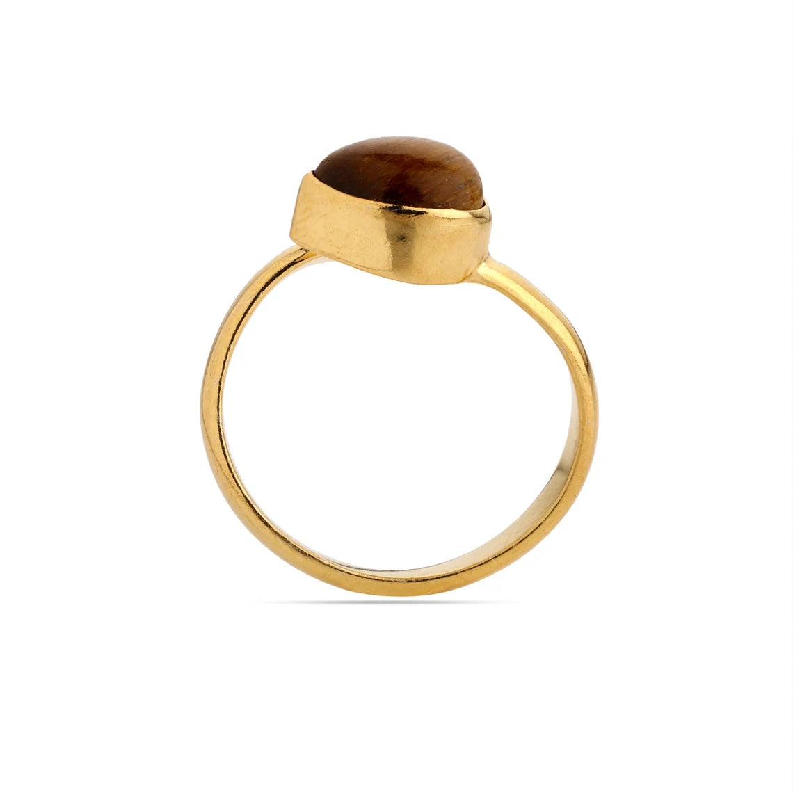 Tiger Eye 925 sterling silver Ring - adjustable Ring