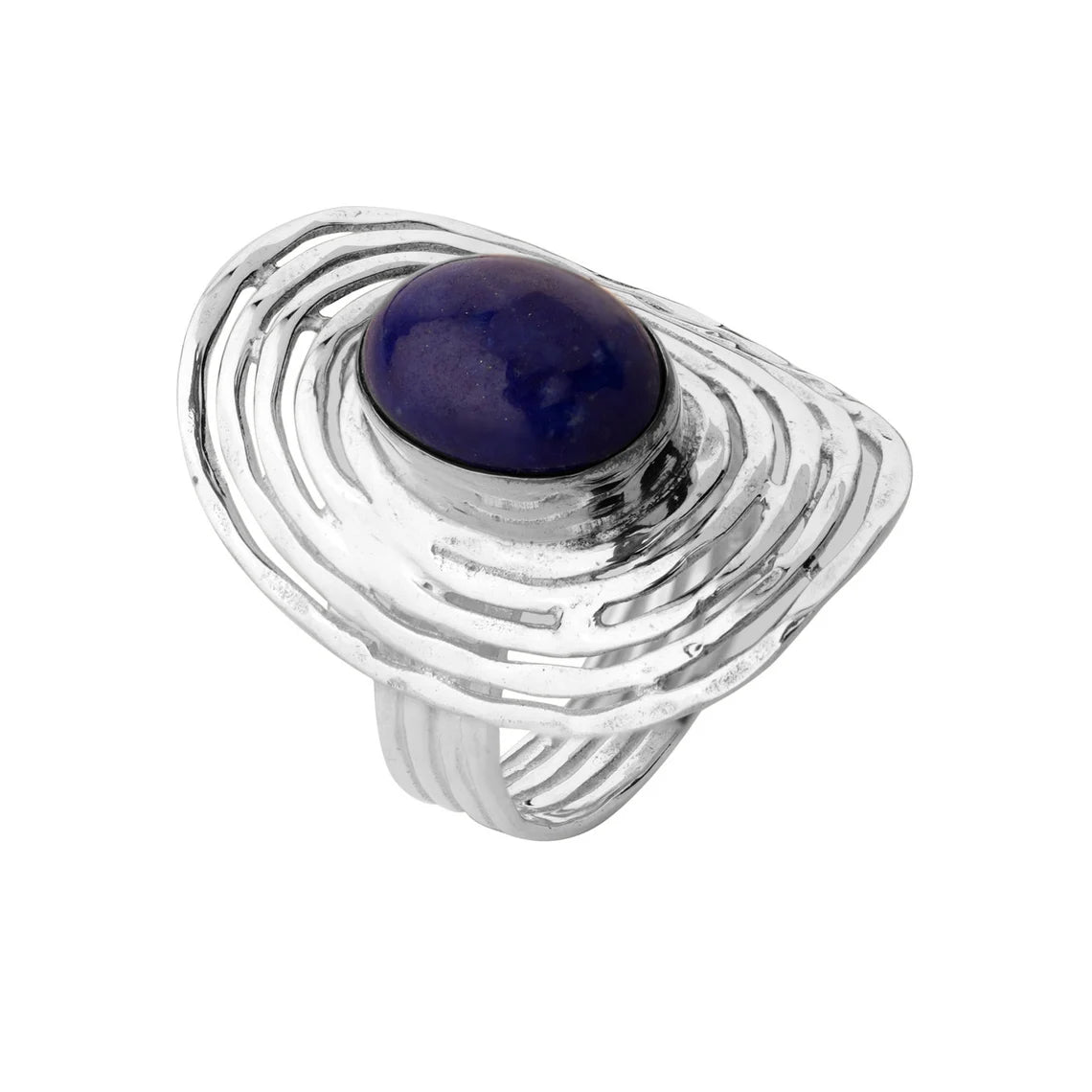 Blue gemstone rings Girlfriend gifts for women Lapis lazuli jewelry rings Delicate ring Boho rings Birthday gift for her