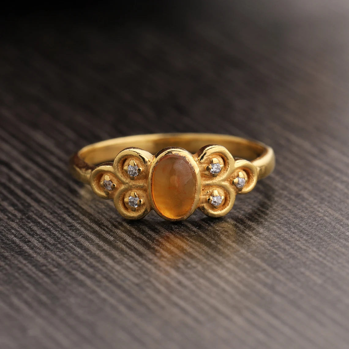 Natural Carnelian Ring, Sterling Silver Ring, Gold Plated Ring, Oval Carnelian Ring, Handmade Ring, Statement Ring, August Birthstone Ring
