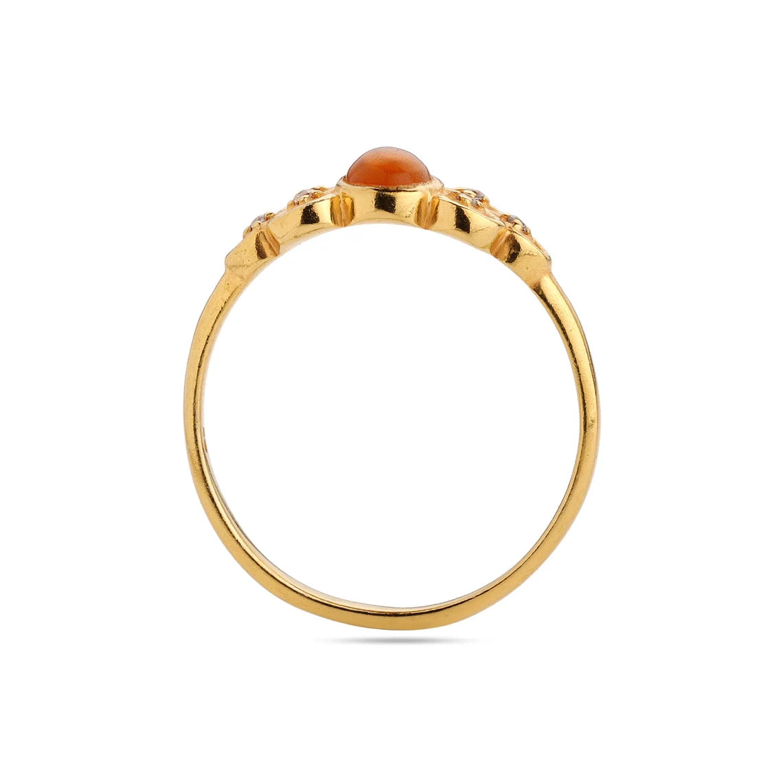 Natural Carnelian Ring, Sterling Silver Ring, Gold Plated Ring, Oval Carnelian Ring, Handmade Ring, Statement Ring, August Birthstone Ring