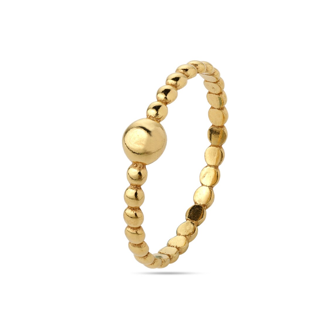 Gold Sphere Ring, Gold Ball Ring, Stacking Ring, Tiny Small Ring, skinny silver ring, Dainty Ring, minimalist Ring