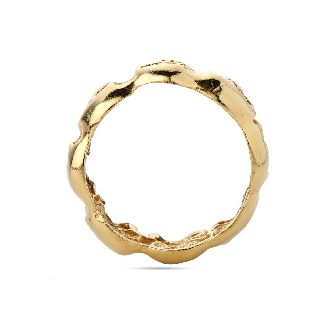 Skull Sterling silver ring handmade solid 925 unique unisex men women punk gothic goth biker mens gold jewelry gift her him