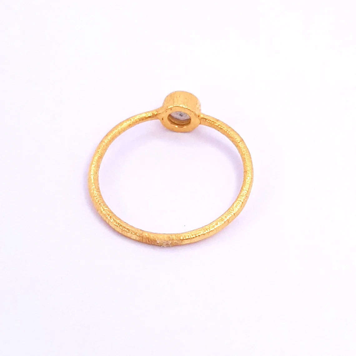 Labradorite Gemstone Ring - 925 Sterling Silver Labradorite Gold Ring - Round Labradorite Ring