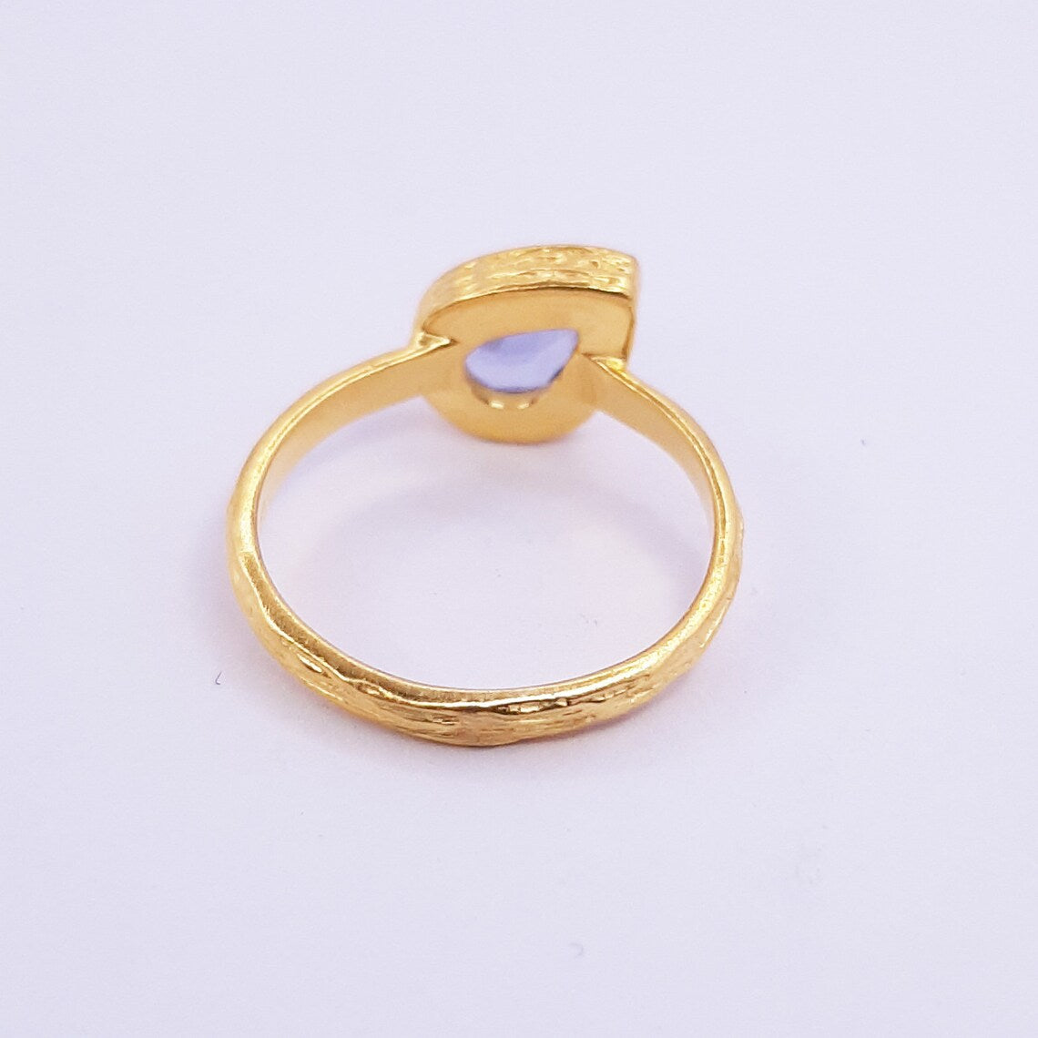 Pear Amethyst Ring, 925 Sterling silver ring, Gift For women, Gift ring, Gift jewelry, Anniversary ring, February birthstone, Gemstone Ring