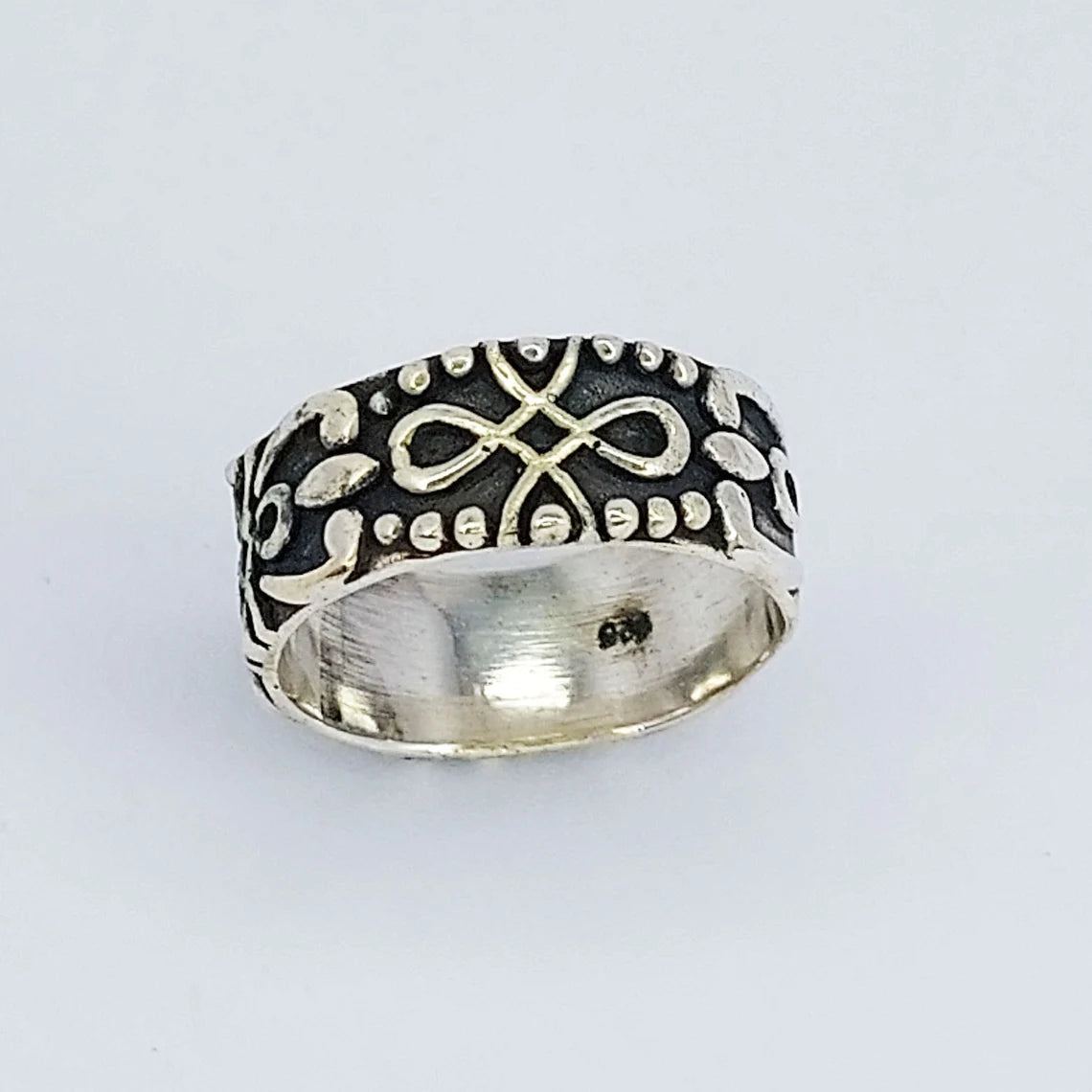 Thumb Ring 925-Antique Silver Ring,Sterling Silver Ring,Handcrafted Boho Ring,Black Silver Ring,Wedding Ring Gift For Her Gift Item Ring
