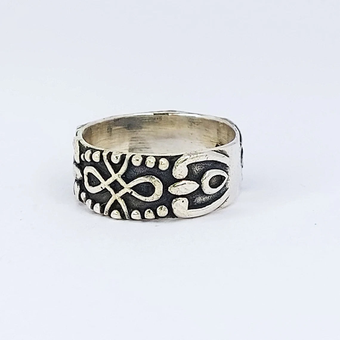 Thumb Ring 925-Antique Silver Ring,Sterling Silver Ring,Handcrafted Boho Ring,Black Silver Ring,Wedding Ring Gift For Her Gift Item Ring