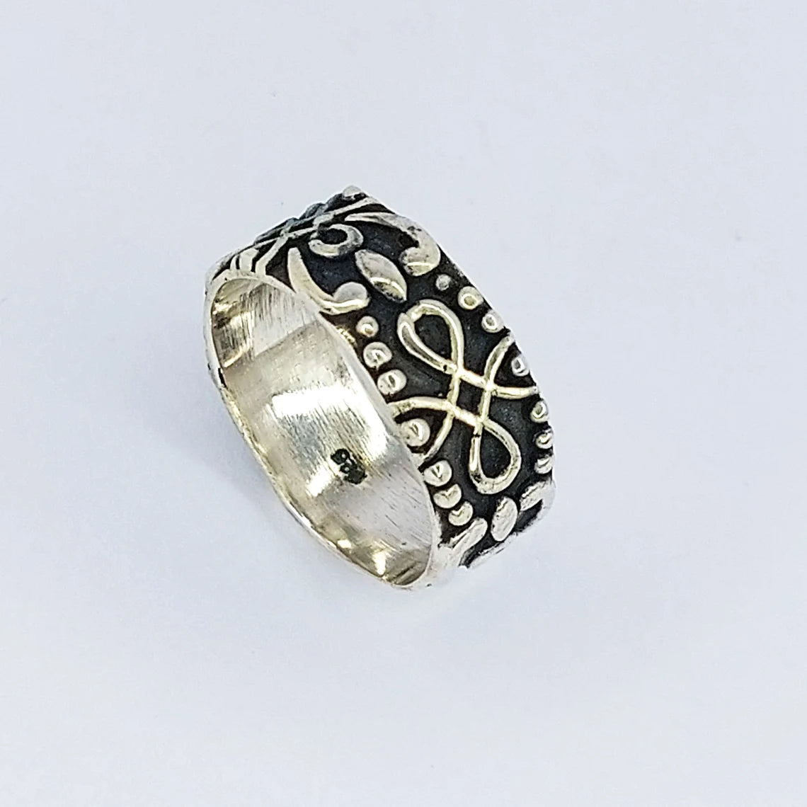 Thumb Ring 925-Antique Silver Ring,Sterling Silver Ring,Handcrafted Boho Ring,Black Silver Ring,Wedding Ring Gift For Her Gift Item Ring