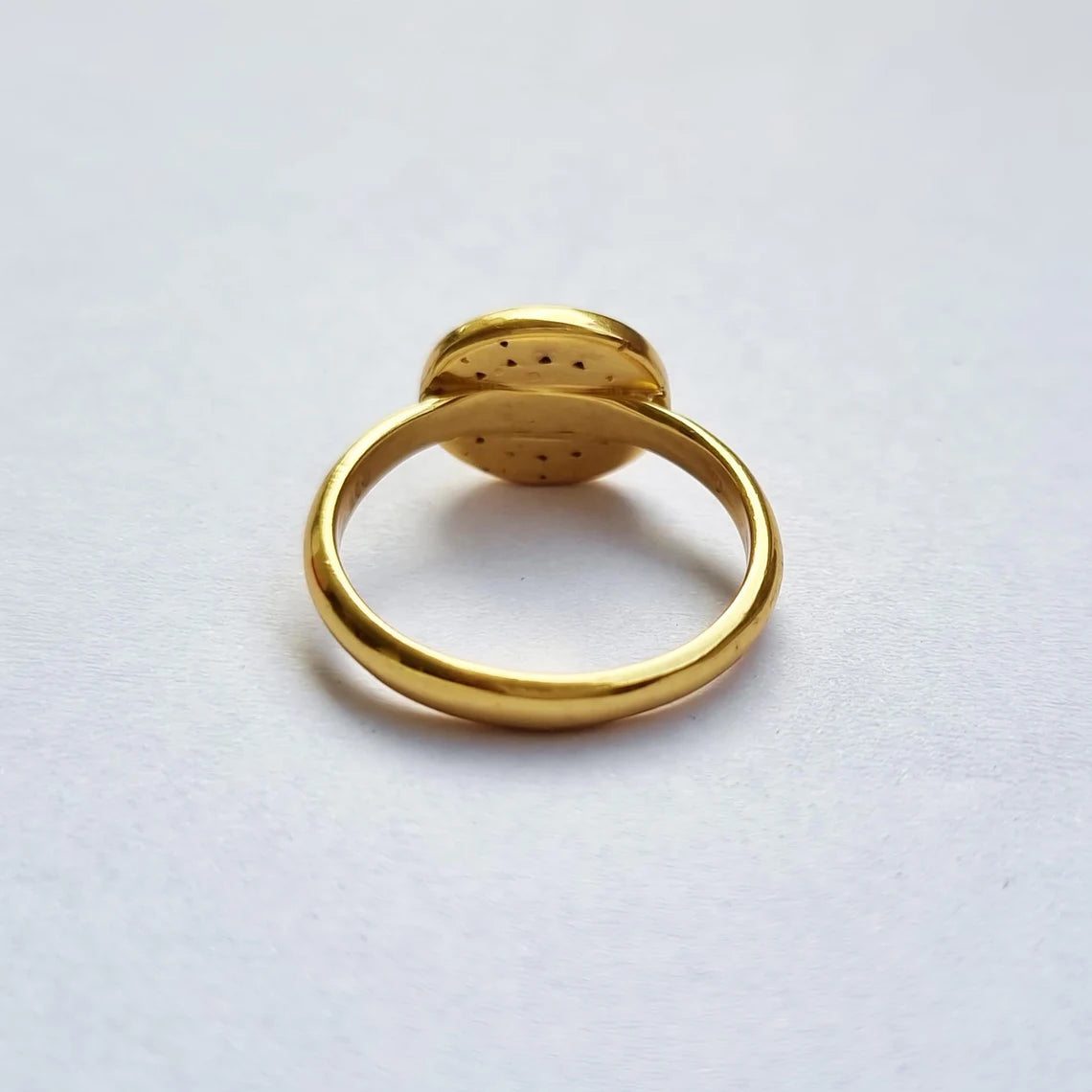 Oval Carnelian 18k Gold Ring, Carnelian Gemstone Ring, Carnelian Oval Cabochon Ring, Handmade Ring, Statement Ring, August Birthstone Ring