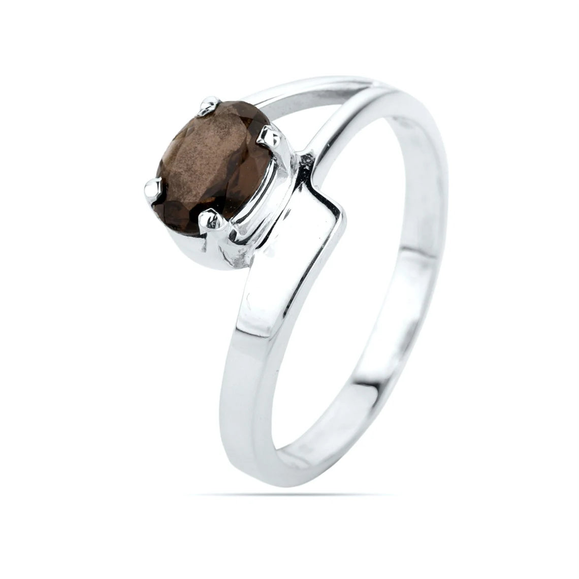 925 Sterling Silver Smoky Quartz Ring