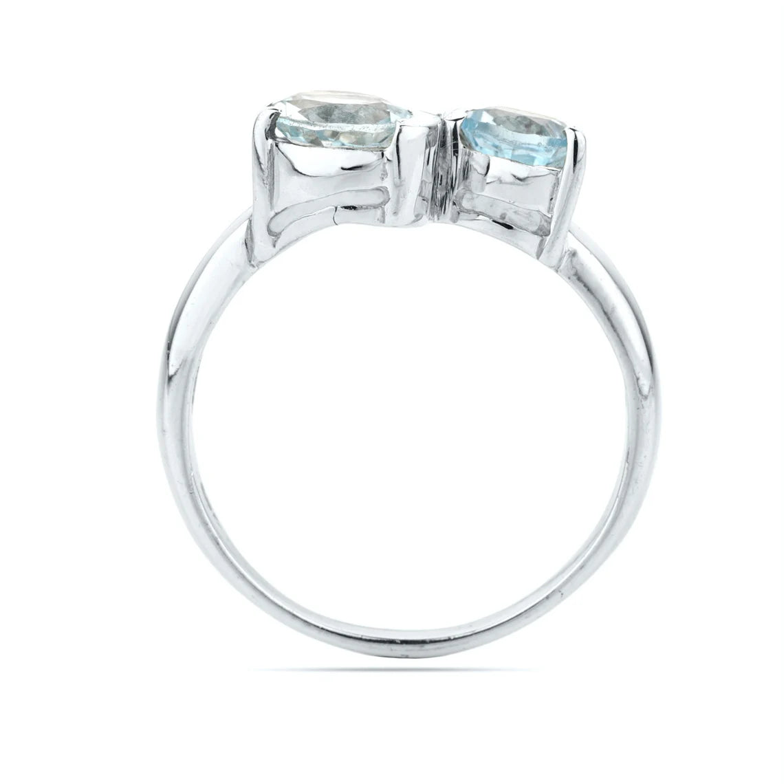 Blue Topaz Ring • December Birthstone • London Blue Topaz Ring • Round Ring • Promise Ring • Stacking Rings • Gift For Her
