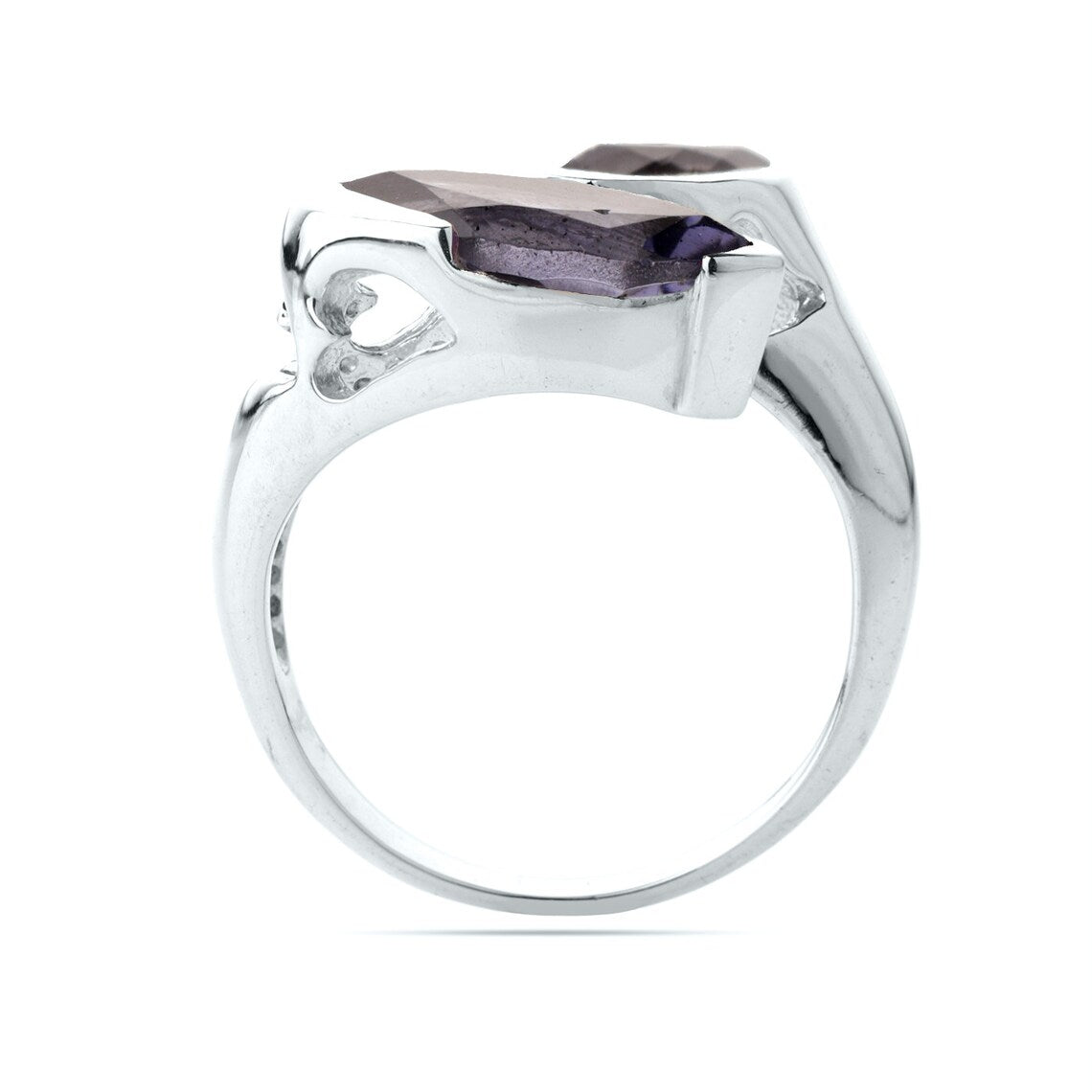 Natural iolite Sterling Silver Ring, Iolite Gemstone Ring