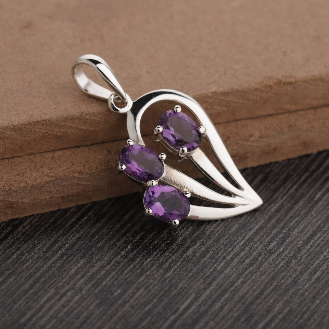 Amethyst 925 Sterling Silver Pendant