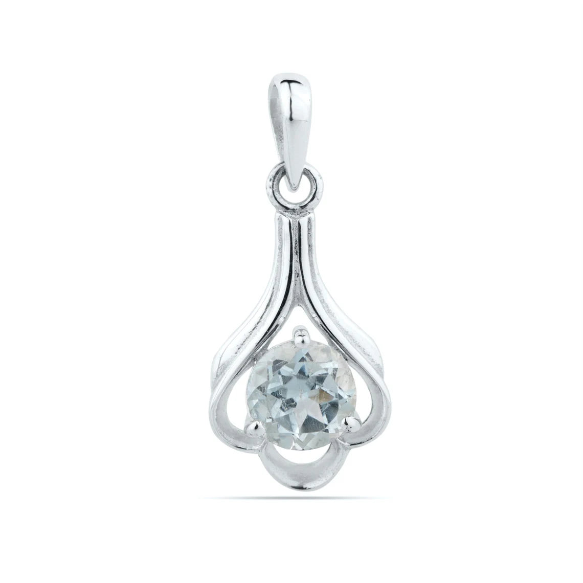 Blue Topaz 925 Sterling Silver Pendant