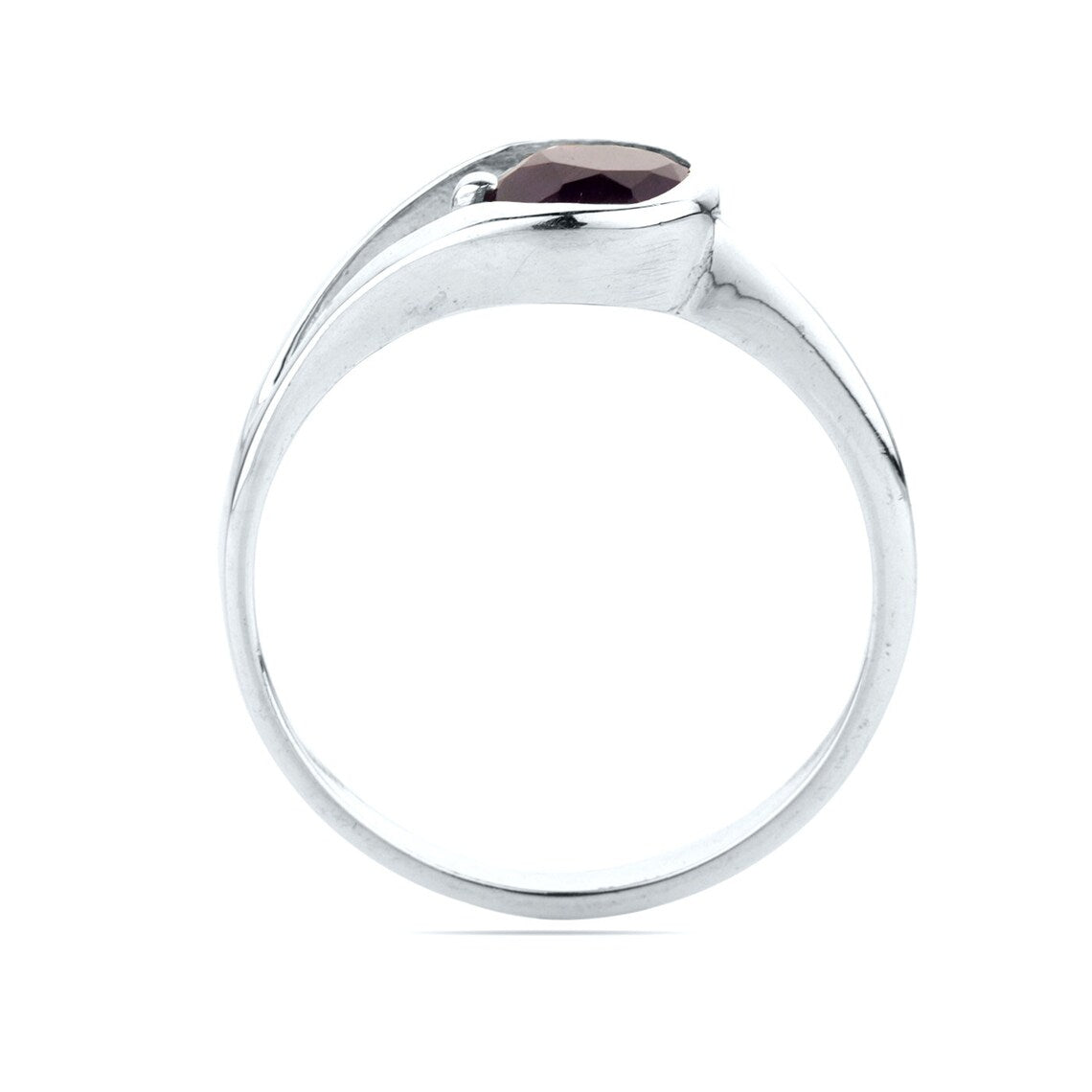 Round Amethyst Ring, Amethyst Sterling Silver Ring, Amethyst Gemstone Ring, Round Cut Amethyst Ring