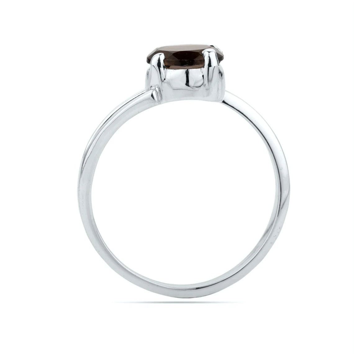 925 Sterling Silver Smoky Quartz Ring
