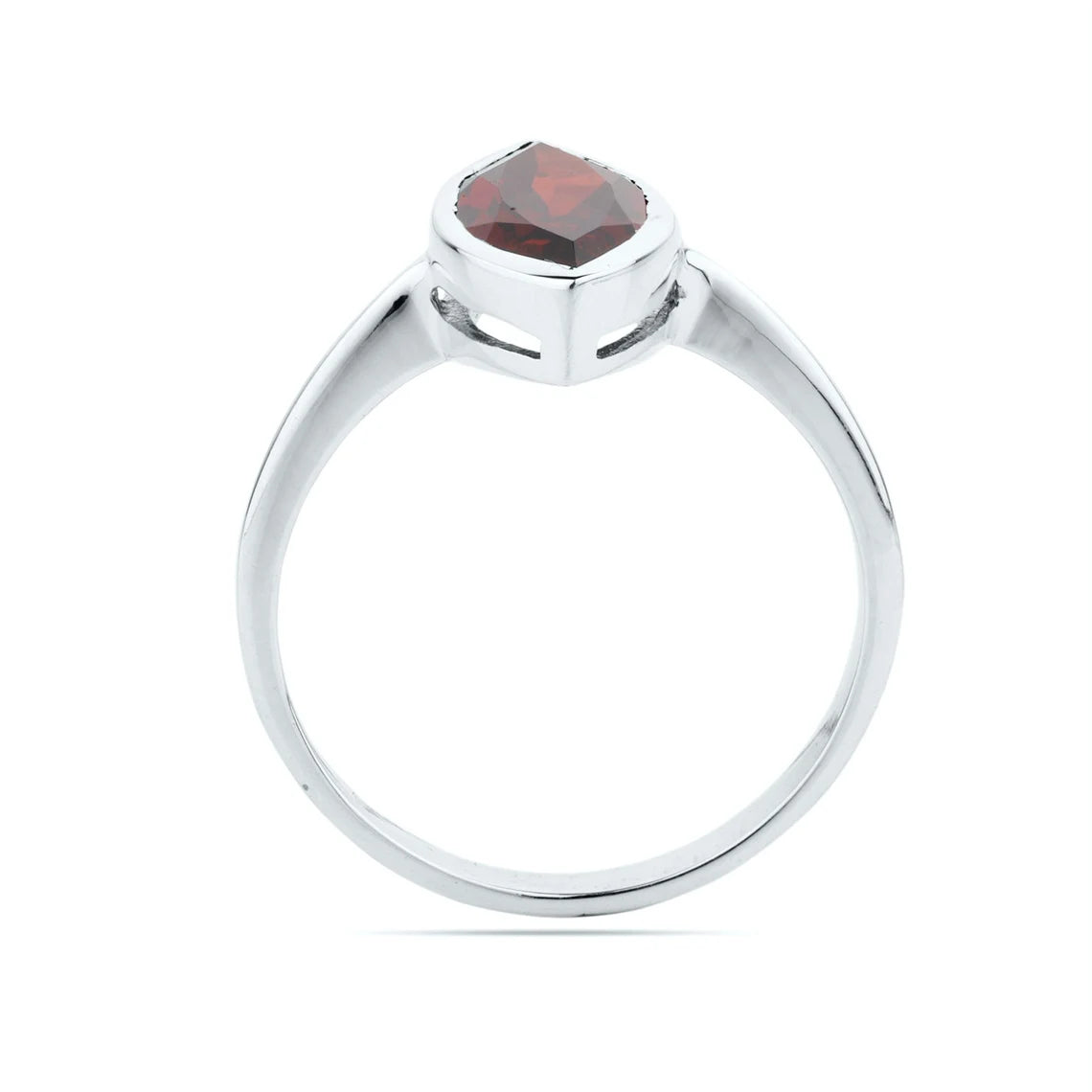Garnet Marquise Ring, January Birthstone Garnet Ring, 925 Sterling Silver Garnet Gemstone Ring Handmade