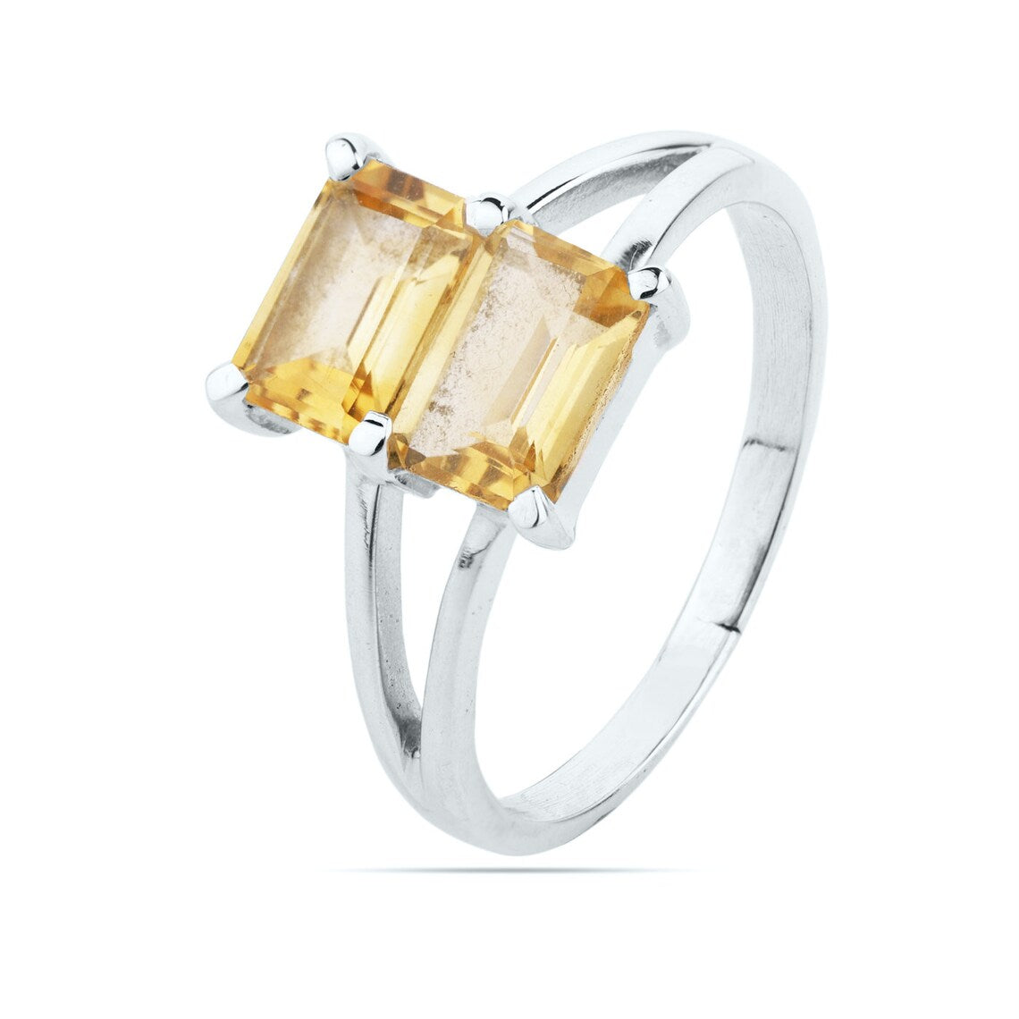 Natural Amethyst Ring, Garnet Ring -925 Sterling Silver Ring--Wedding Ring---Silver Ring, Dual Stone Ring, Handmade Ring, Gift Ring