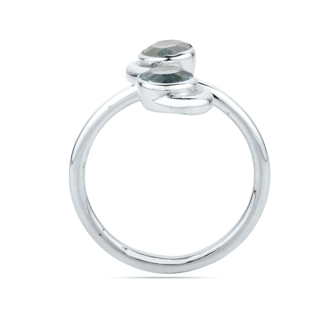 Sterling Silver Blue Topaz Ring Topaz Jewelry, Designer Sterling Ring, Designer Gemstone Ring Blue Topaz Ring