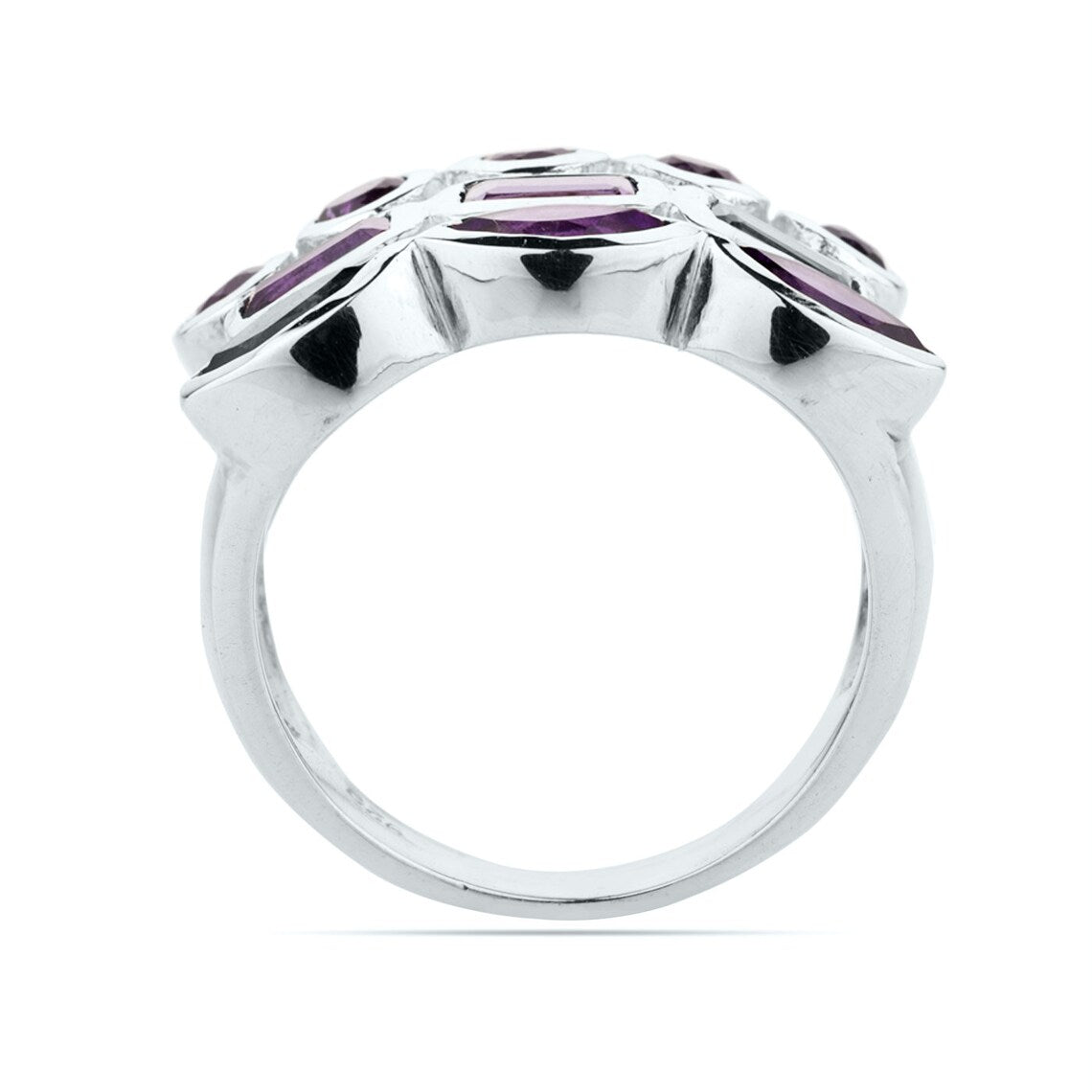 Genuine Amethyst Engagement Ring, Amethyst Ring, 925 Sterling Silver Ring, Amethyst Ring For Women Ring, Birthstone Ring, Promise Ring