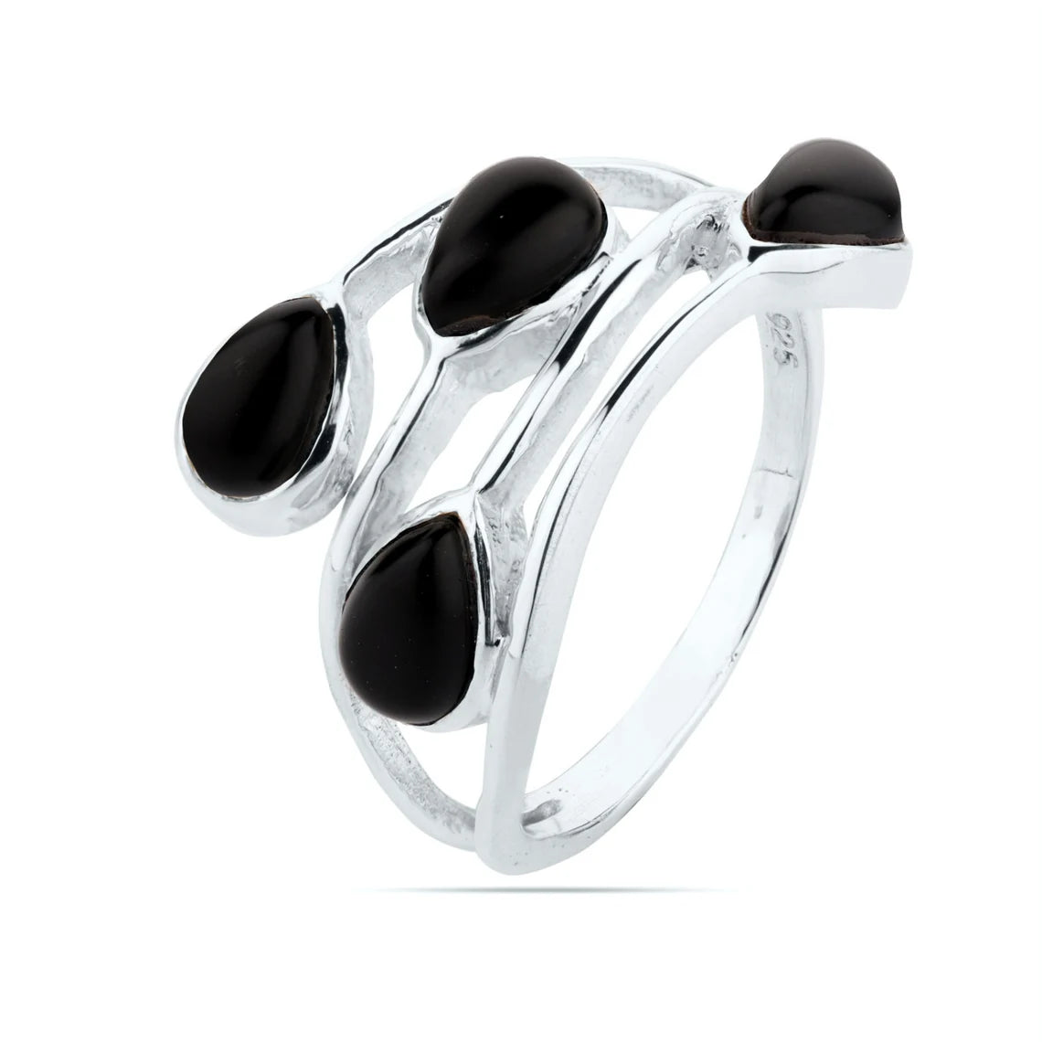Black Onyx Gemstone Ring  925 Sterling Solid Silver Ring