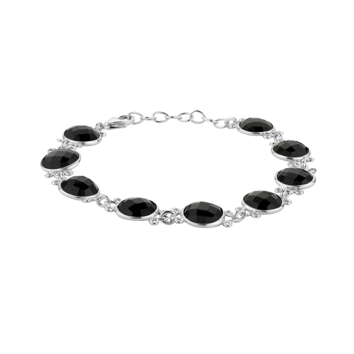 Black Onyx Wrap Bracelet, Black Onyx Bracelet, Black Onyx Jewelry, Protection Jewelry, Natural Crystal Bracelet, Silver Wrap Bracelet