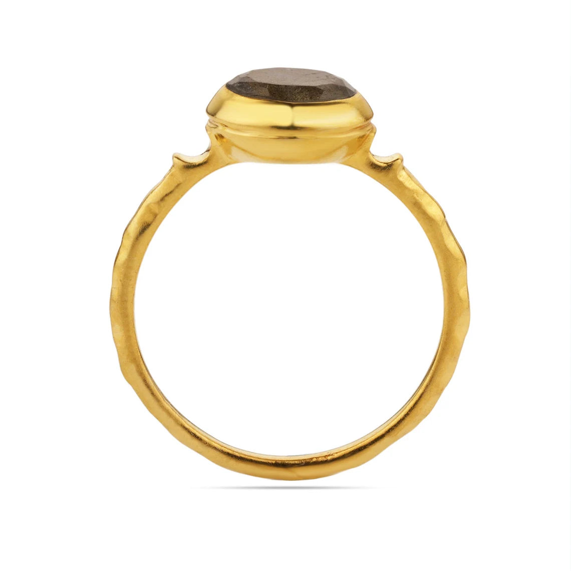 Labradorite Ring - Statement Rings - Stackable Rings - Labradorite - Gold Ring