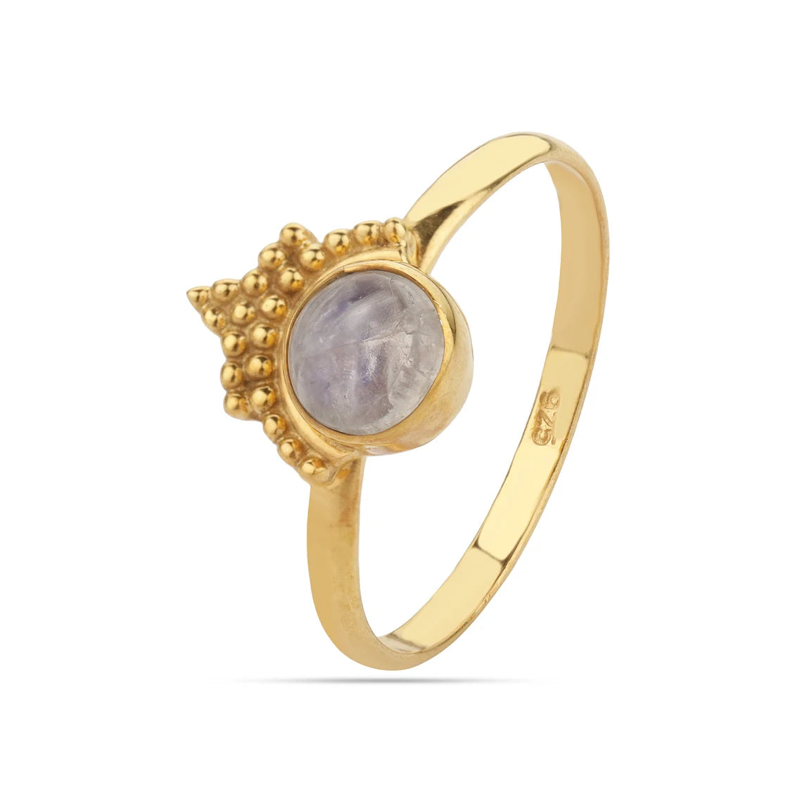 Rainbow Moonstone Ring | Gold Moonstone Ring | Dainty Moonstone Stacking Ring | June Birthstone Ring | Moonstone Gemstone Ring
