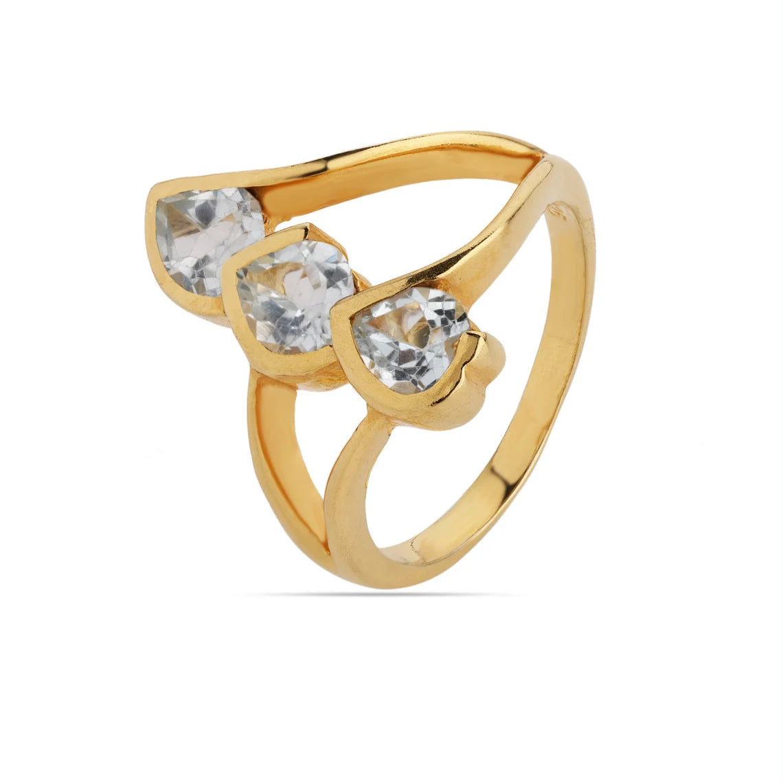 Swiss Blue Topaz Ring* Minimalist Ring* December Birthstone Ring* Dainty Ring* Stacking Ring* 18k Gold Ring* Promise Ring* Gift for her